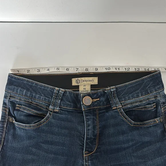 Democracy Jeans 10 Ab Technology Skinny Polished Casual Quiet Luxury Clean Girl - Picture 7 of 13